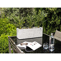 Balconnière rectangulaire Graphit Up 59 x 19,5 x 22,8 cm - 25 L - Blanc cérusé - Eda