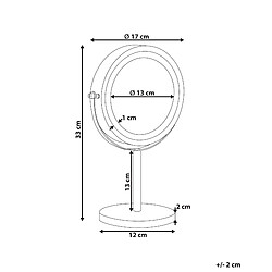 Avis Beliani Miroir de table LED TUCHAN Noir