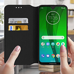 Avis Avizar Housse Motorola Moto G7 / G7 Plus Étui Folio Fonction Support Vidéo Noir