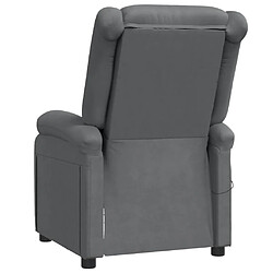 Acheter vidaXL Fauteuil de massage Anthracite Similicuir