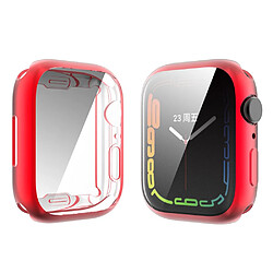 Coque en TPU ENKAY électroplaqué, rouge pour votre Apple Watch Series 7 41mm