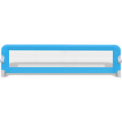 Avis vidaXL Barrière de lit pour enfants 150 x 42 cm Bleu