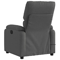 Acheter Maison Chic Fauteuil Relax pour salon, Fauteuil inclinable de massage électrique gris foncé tissu -GKD75243