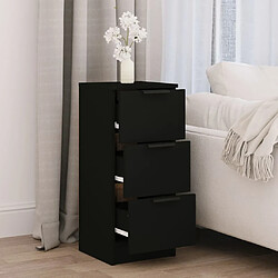 Avis Maison Chic Commode Buffet - Meuble de rangement noir 30x30x70 cm bois d'ingénierie -GKD96924