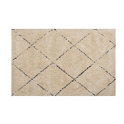 Acheter Beliani Tapis épais beige et noir 140 x 200 cm MUTKI