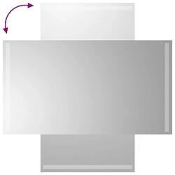 Acheter Maison Chic Miroir à LED,Miroir Lumineux LED pour salle de bain,Miroir decoration 50x90 cm -MN92557