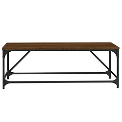 Acheter ComfortXL Table Basse Chêne Marron 100x50x35 Cm Bois D'ingénierie