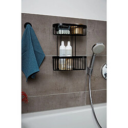 Acheter WENKO Etagère murale de douche indus Classic - L. 26 x H. 33 cm - Noir