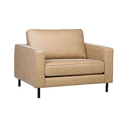 Beliani Fauteuil SAVALEN Cuir PU Beige