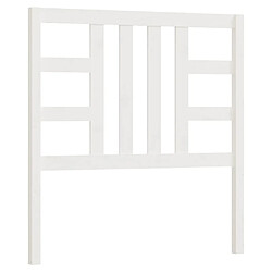 Maison Chic Tête de lit moderne pour chambre - Décoration de lit Blanc 106x4x100 cm Bois massif de pin -MN66119