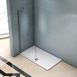 Paroi de douche 50x200cm en verre sécurité 8mm