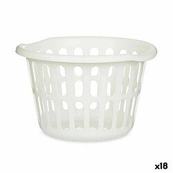 Kipit Panier Blanc polypropylène 27 L 40 x 25 x 40 cm (18 Unités)