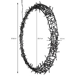 Avis Ecd Germany Couronne de lumière 500 LEDs couronne lumineuse porte/fenêtre décoration de Noël