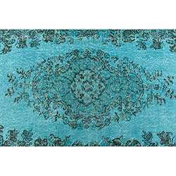 Avis Vidal Tapis de laine 277x165 turquoise Ultra Vintage