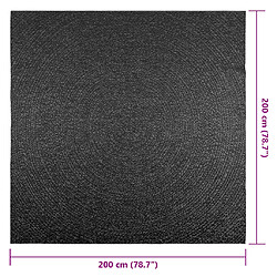 Acheter vidaXL Tapis ZIZUR 200x200 cm aspect de jute intérieur extérieur