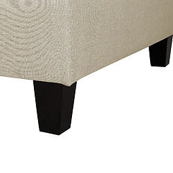 Acheter Beliani Module angle en tissu beige pour canapé FEVIK