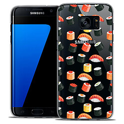 Avis Caseink Coque Housse Etui Samsung Galaxy S7 Edge [Crystal HD Collection Foodie Design Sushi - Rigide - Ultra Fin - Imprimé en France]