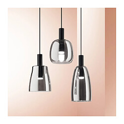 Ideal Lux Suspension Coco-3 1 ampoule Verre,métal Noir