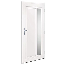 Avis vidaXL Porte d'entrée Blanc 98x200 cm PVC