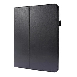 Etui en PU conception à deux volets de texture de cheval fou noir pour votre Apple iPad Pro 12.9 pouces (2020)