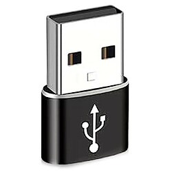 Universal (Noir) Adaptateur USB femelle à USB mâle Connecteur de conversion Câble de données