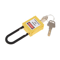 Avis PL38-KD Cadenas De Verrouillage De Sécurité Incurvé PVC 38 Mm Jaune