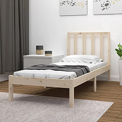 vidaXL Cadre de lit sans matelas bois massif de pin 100x200 cm