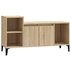 Maison Chic Meuble TV scandinave - Banc TV pour salon Chêne sonoma 100x35x55 cm Bois d'ingénierie -MN27387