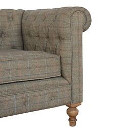 Artisan Furniture Chesterfield 2 places en tweed multicolore rembourré, salon pas cher