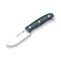 Couteau Ursus Ursus Ursus Joker CV116 avec mango Micarta Canvas Green et lame de 10 cm en acier inoxydable 1.4116 (MoVa) 225 grammes, comprend un étui pour génisse + carte-cadeau carte-cadeau multifonctions.