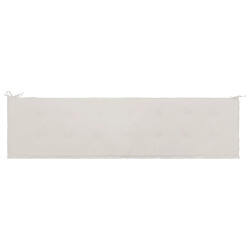 Acheter Decoshop26 Coussin de banc de jardin Crème 200 x 50 x 3 cm DEC021737