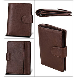 Acheter Porte-Carte Homme Portefeuille Protection Magnétique Cuir Anti RFID Marron YONIS