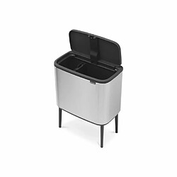 Avis Brabantia - 316227 - Poubelle BO Touch Bin, 11 + 23 litres, Acier Mat antitraces de Doigts