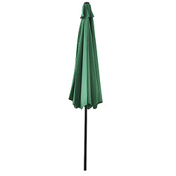 Helloshop26 Parasol de jardin résistant au rayonnement UV imperméable polyester acier 300 cm vert 03_0005911