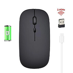 Universal Ordinateur sans fil Bluetooth Opto-Electronic Mouse PC Mause de souris ergonomique rechargeable 2,4 GHz