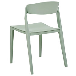 Beliani Chaise de salle à manger Set de 2 Vert menthe SOMERS pas cher