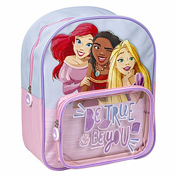 Cartable Princesses Disney Transparent Bleu clair