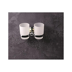 Acheter Bemeta - Maison De La Tendance Porte-verre double RETRO en chrome-or + 2 verres 16x10,5x9 cm