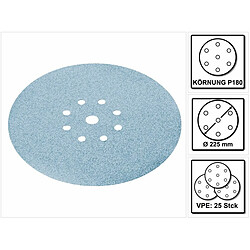 Festool STF D225/8 Disques abrasifs Granat P120 - 225 mm pour PLANEX - 25 pcs. (499640)