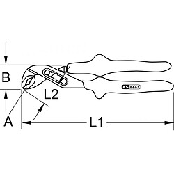 KS TOOLS 117.1274 Pince multiprise isolée, L.300 mm