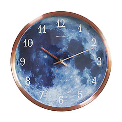 Horloge Murale Lumineuse 12 Pouces Ronde Décorative Horloge De Chambre Cadeaux Rose Doré