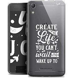 Caseink Coque arrière Wiko Lenny 4 (5 ) Gel HD [ Nouvelle Collection - Souple - Antichoc - Imprimé en France] Wake Up Your Life