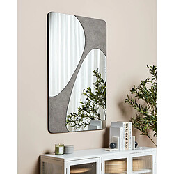 Beliani Miroir ORMES 110 cm Gris