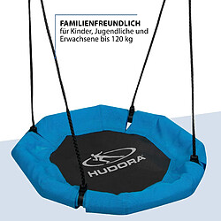 Hudora Octagon 72176 Balançoire nid d'ange Noir/Bleu 70 cm