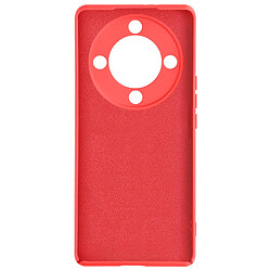 Avizar Coque pour Honor Magic 5 Lite 5G Semi-rigide Soft-touch Anti-traces Rouge