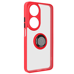 Avizar Coque pour Honor 90 Smart Bague Métallique Support Vidéo Rouge