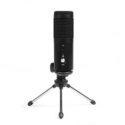 Livoo Microphone USB de table Capteur cardioïde Compatible Mac & PC enregistrements studio, conférences, concerts, podcasts, interviews