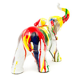 Acheter Figurine Décorative Éléphant Kuatéh en Polyrésine 25x12x24 cm Multicolore