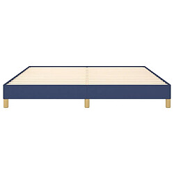 Maison Chic Lit adulte - Lit simple Cadre de lit,Structure du lit Contemporain Bleu 180 x 200 cm Tissu -MN93125 pas cher