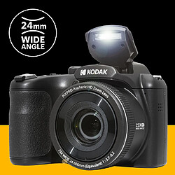 Acheter KODAK Pixpro Astro Zoom AZ255 + Carte Mémoire SD 32 Go - Appareil Photo Bridge Numérique 16 Mp, Zoom 25X, Video HD 1080p, Grand angle 24 mm, Ecran LCD 3, Pile AA - Noir - Noir